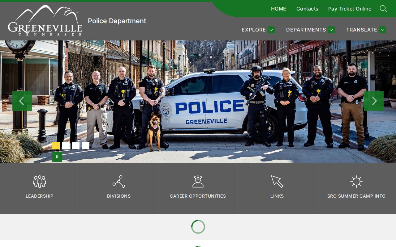 Greeneville warrant records: Police Department contact and city service information