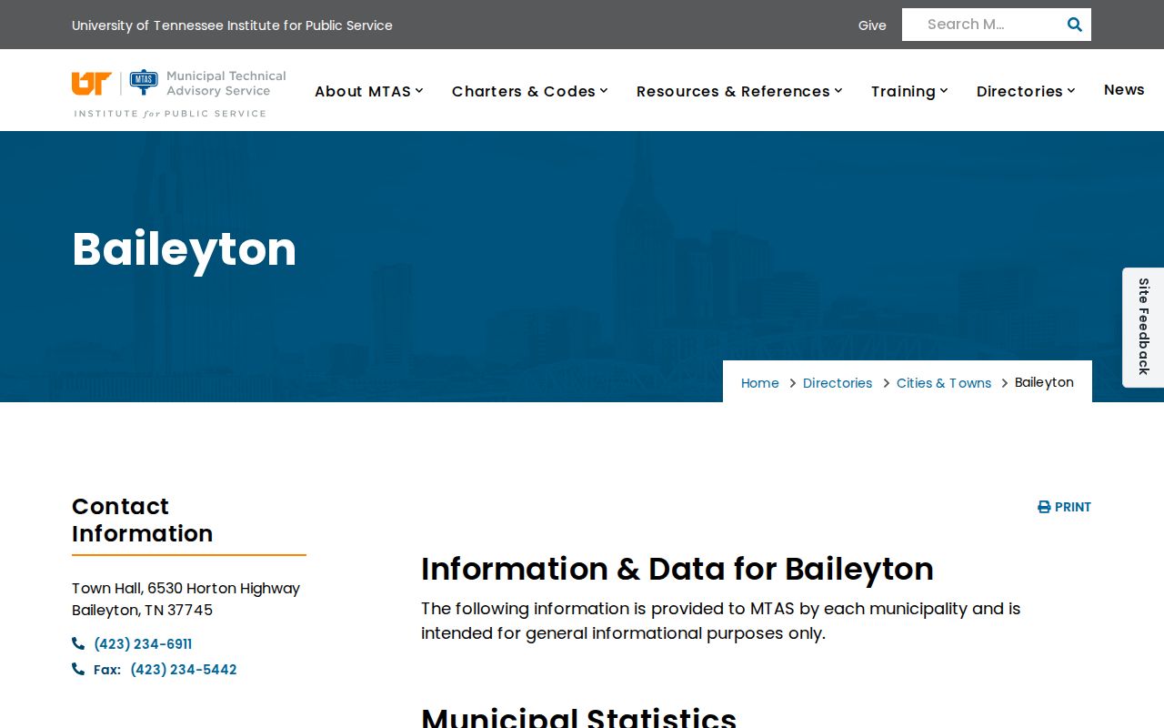 Baileyton warrant records: official municipal clerk directory contact information