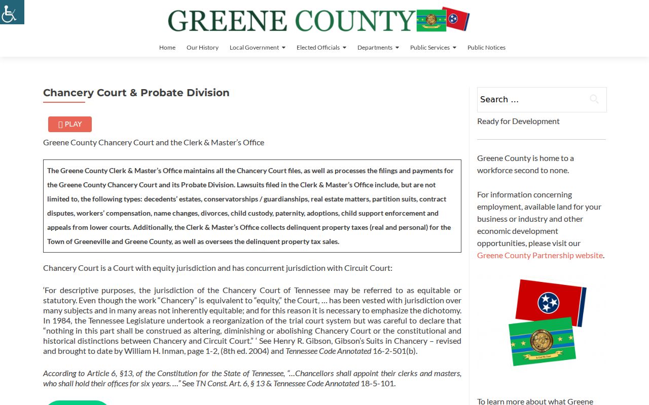 Greene County warrant records: Clerk and Master office for Chancery and Probate